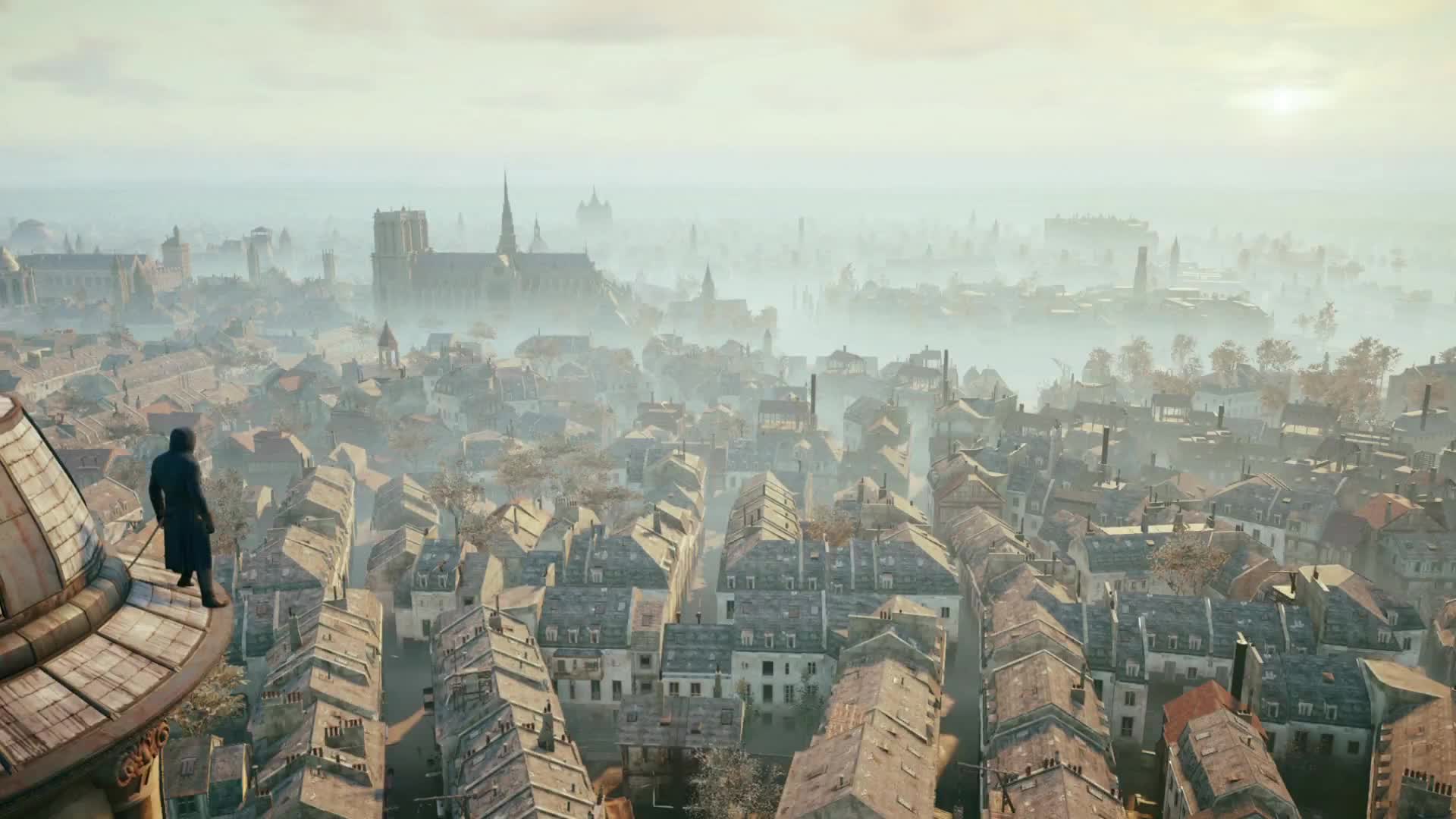 Immersive trailer experience. Ассасин Крид Париж. Assassin's Creed Unity Париж. Assassins Creed Unity город. Ассасин Крид 1 город.